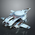 Modern fighter sci-fighter next-generation fighter sci-fighter 3d model