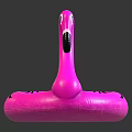 Pink Flamingo Shaped Inflatable Pool Float for Summer Water Sports Equipment