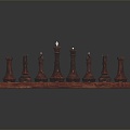 Modern Chess Wooden Chess 3d model