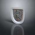 Medieval Shield Ancient Shield Defensive Weapon Ancient Shield Iron Shield Protective Shield Wooden Shield 3d model