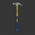High Quality Hardware Hammer with Blue Yellow Handle and Steel Head for Home Use