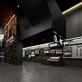 Modern Exhibition Hall Interior Featuring Historical Exhibits Wall Carvings And Display Cabinets