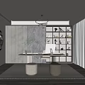 Modern study 3d model