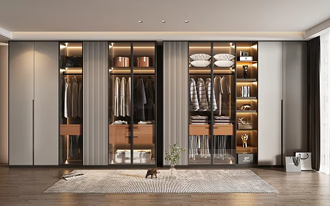 Modern wardrobe 3d model