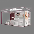 Nail Art Service Experience At Beauty Booth With Product Displays And Decorations