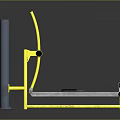 Yellow And Black Outdoor Fitness Equipment Parallel Bars With Steel Pedal Frame Design