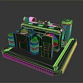 Computer Cooling System Featuring Green Modular Design Heat Sink Pipes And Fans
