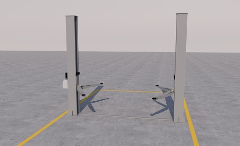 modern lift column lift 3d model