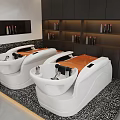 Modern Premium Hair Salon Shampoo Massage Bed With Integrated Washing Sink For Professional Beauty Use