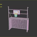 Sturdy Basketball Hoop Equipment With Metal Frame Backboard Basket And Support Structure