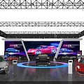 Beijing Tianjin Hebei National Auto Trade Import Port Exhibition Booth Displaying Imported Cars