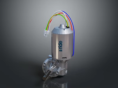 Futuristic Electric Motor With Edrive Technology And Colorful Wires In Sci Fi Machinery 3d model