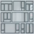 Various Modern Casement Windows With Stylish Frame Designs And Clear Glass Panels For Home Use