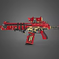 Science and technology sense weapon sniper rifle game weapon game equipment 3d model