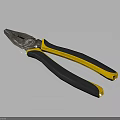 Durable Combination Pliers Hardware Tool with Yellow Black Ergonomic Handles and Metal Jaws