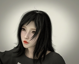 Girl Yan Value 3d model