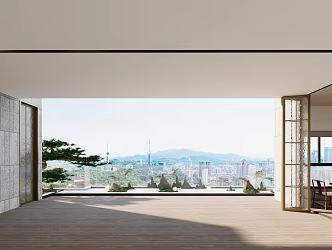 Roof Garden Villa Balcony Landscape Balcony Clubhouse Landscape Club Balcony Home Furnishing Balcony Japanese Courtyard 3d model