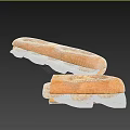 Delicious Chicken Sandwich With Crispy Patty Fresh Lettuce And Long Bread