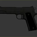 Black Tactical Pistol with Modern Design Textured Grip and Sleek Metal Finish