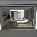 Modern Hotel Room Interior Design With King Bed Sofa Round Table TV And Open Wardrobe