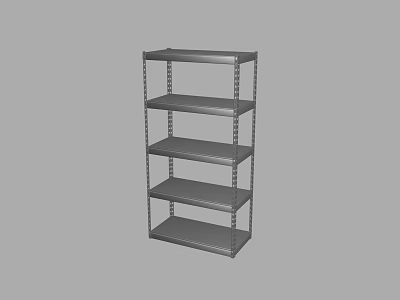 Metal Storage Shelving Unit With Multi Tier Design For Home Garage Organization 3d model