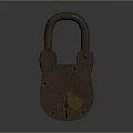 Hardware Tools Sturdy Metal Padlock with Classic Design for Security Applications 3d model