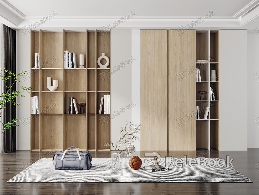 Modern bookcase model