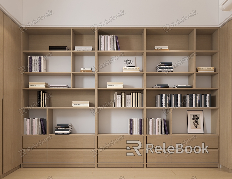 decorative cabinet bookcase model