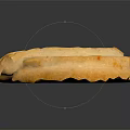 Golden Round Buttery Cookie With Red Jam Filling On Dark Background