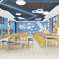 Modern Classroom Maker Classroom 3d model