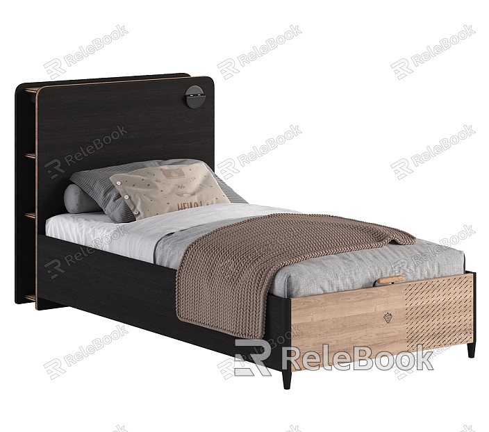 Modern Single Bed Fabric Single Bed model