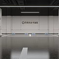 Modern Bright Spacious Parking Lot With Section A Columns Marked Floors And Parked Cars