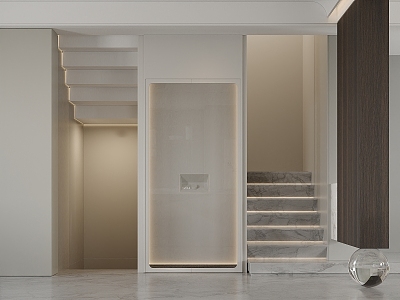 Modern Staircase Elevator 3d model