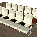 auditorium chair cinema chair training chair row chair theater chair 3d model