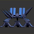 laser tower turret turntable sci-fi tower defense game tower defense sci-fi turret game turret game turret 3d model