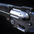 Tactical Revolver Featuring Black Metal Barrel Cylinder And Ergonomic Grip