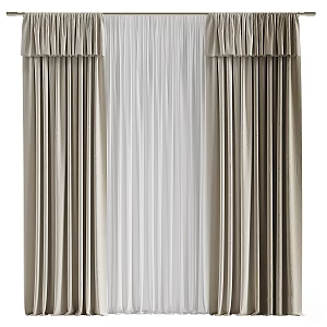 Curtains 3d model