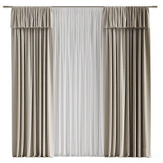 Curtains 3d model