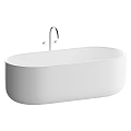 Natural Marble Freestanding Bathtubs With Modern Luxury Design And Elegant Texture Finish