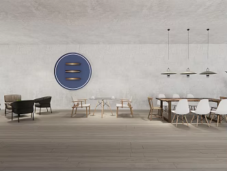 Modern Cafe Tables and Chairs 3d model
