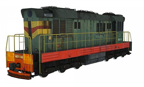 Retro Train 3d model