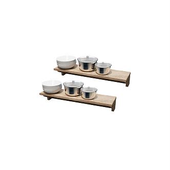 Modern Pots Pan Cookware Soup Pot 3d model