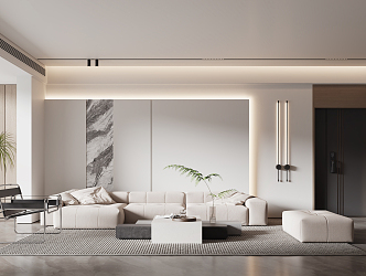 modern living room 3d model