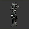 Mech Warrior Mech Soldier Machine Battlearm Mechanical Battlearm Machine Fighter Robot 3d model