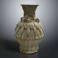 Modern Bottle Lotus Jar 3d model