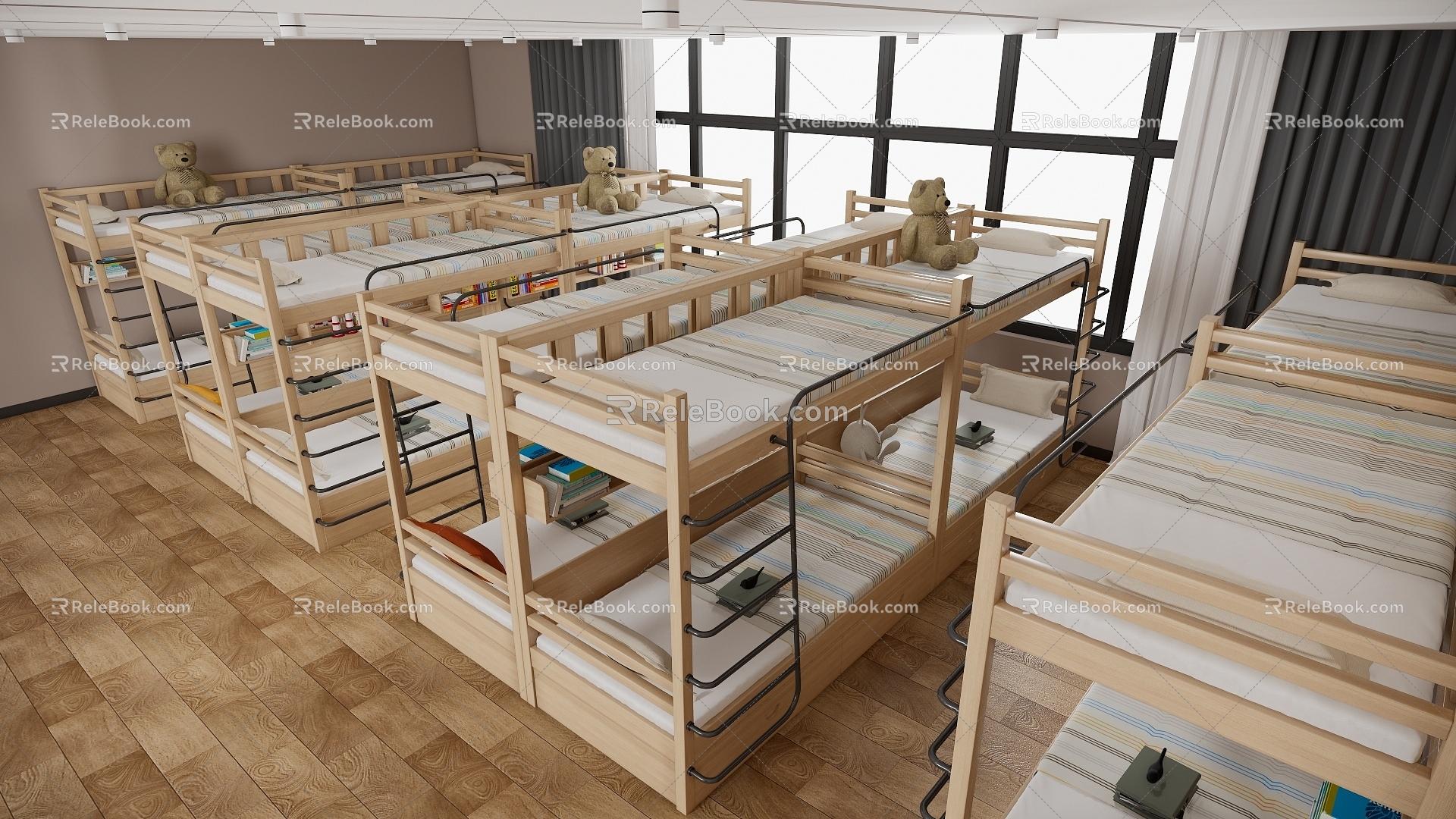 Modern Kindergarten Primary and Secondary School Training Base Dormitory Bed model