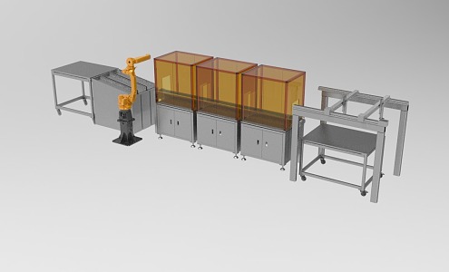 Industrial Automation Equipment Production Line Intelligent Manufacturing Production Line 1253 3d model