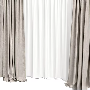 Exquisite curtains 3d model