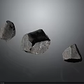 Natural Stone Pieces Featuring Different Sizes Pink Purple Hue and Textured Surfaces
