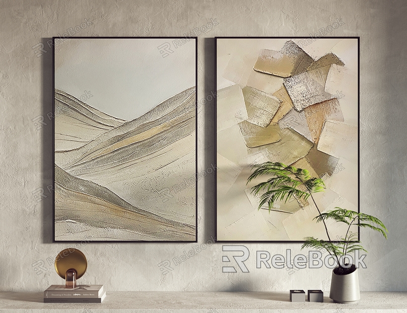 Modern abstract painting hanging painting decorative painting model